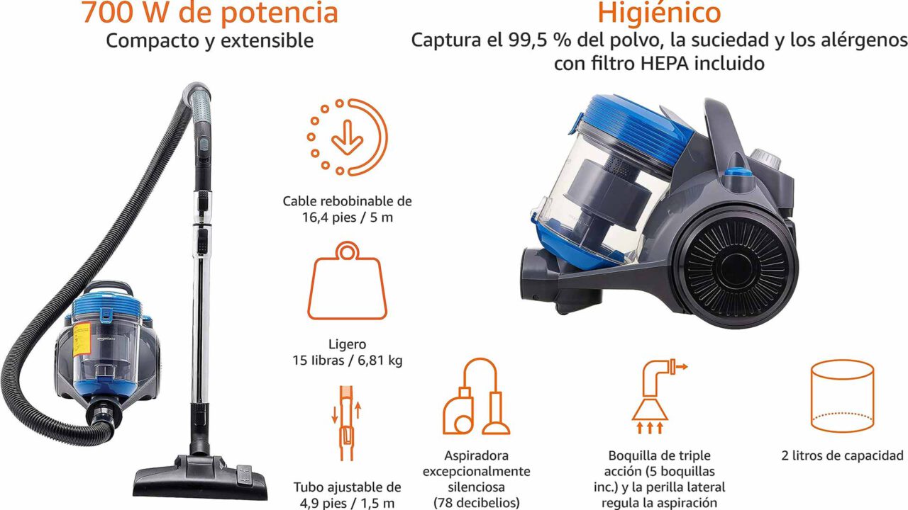 Imagen secundaria del artículo de opinión sobre la aspiradora de trineo Amazon Basics
